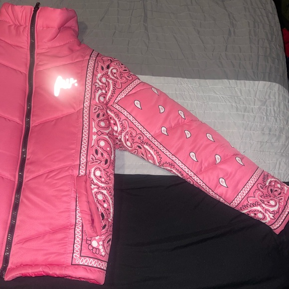 Filthy Wealth Pink Men’s Flag Jacket - Picture 2 of 3